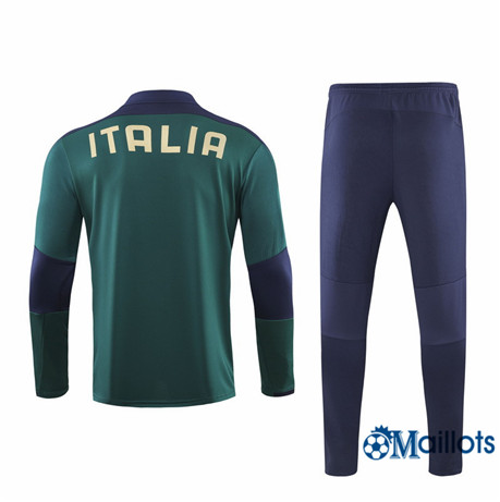 Grossiste football Survetement Italie Vert sweat zippé 2019 2020