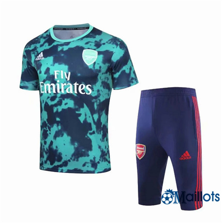 Maillot Entraînement Arsenal et pantalon Training Bleu Col Rond 2019 2020