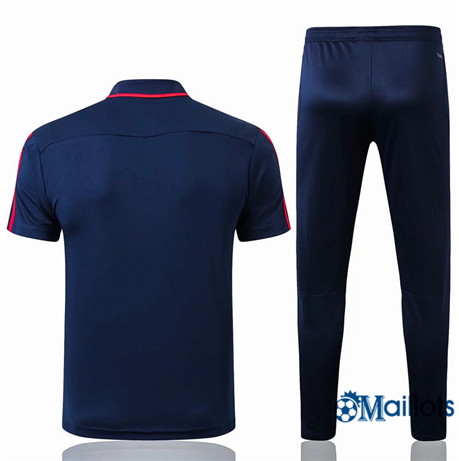 Grossiste football Maillot Entraînement Arsenal POLO et pantalon Training Bleu Marine 2019 2020