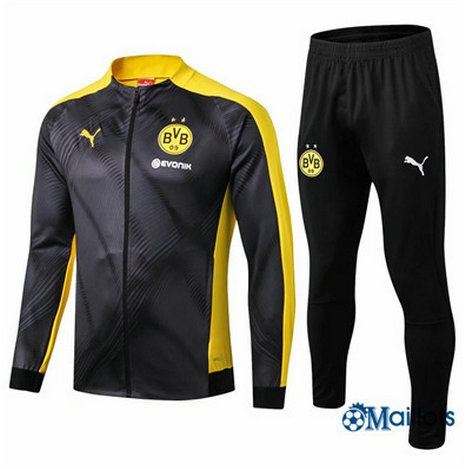 Veste Survêtement Homme Borussia Dortmund BVB Noir/Jaune 2019/2020