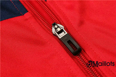 Achetez Nouveau Veste Survêtement Homme Arsenal Rouge/Bleu 2019/2020 Col Haut Thailande pas chère