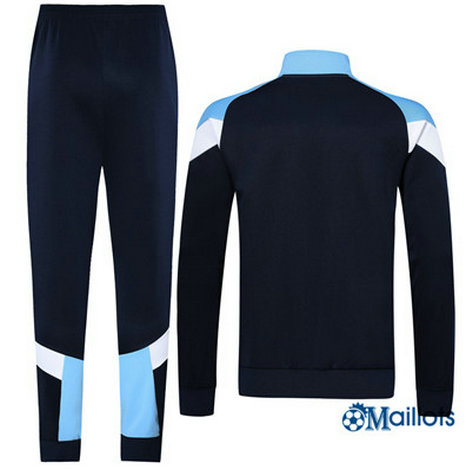 Nouveau Veste Survêtement Homme Manchester City Bleu Clair/Bleu Marine 2019/2020 pas cher