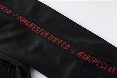 Vente Veste Survêtement Homme Manchester United Noir/Rouge 2019/2020 prix discount