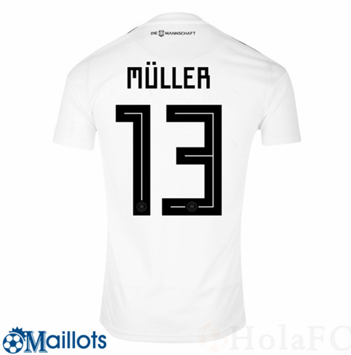 Maillot Football Müller 13 Allemagne Domicile 2018 2019