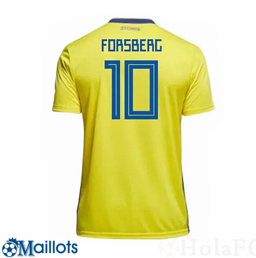 Maillot Football Forsberg 10 Suède Domicile 2018 2019