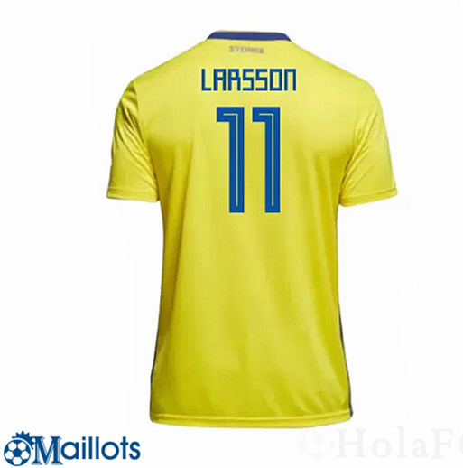 Maillot Football Larsson 11 Suède Domicile 2018 2019