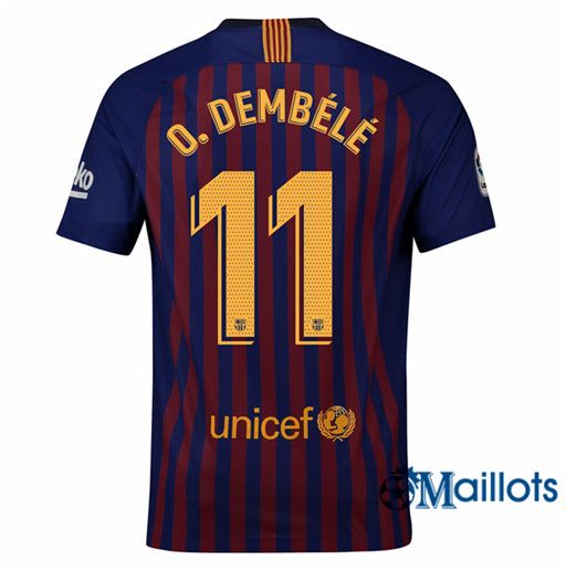 Maillot de Football Barcelone 11 O.Dembélé Domicile 2018 2019