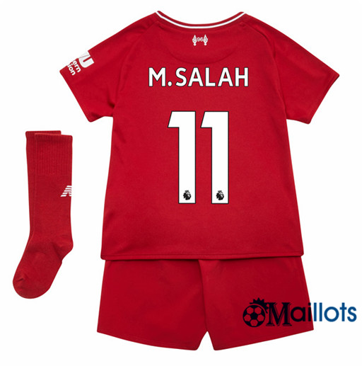Ensemble Maillot Enfant Liverpool 11 M.Salah Domicile 2018 2019