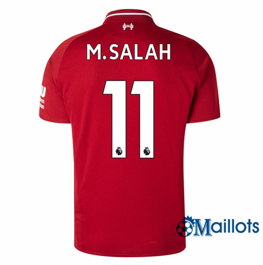 Maillot de Football Liverpool 11 M.Salah Domicile 2018 2019