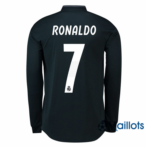 Maillot de Football Real Madrid 7 Ronaldo Extérieur Manche Longue 2018 2019