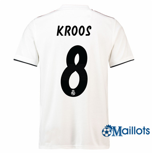 Maillot de Football Real Madrid 8 Kroos Domicile 2018 2019
