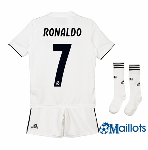 Ensemble Maillot Enfant Real Madrid 7 Ronaldo Domicile 2018 2019