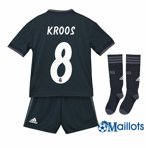 Ensemble Maillot Enfant Real Madrid 8 Kroos Extérieur 2018 2019