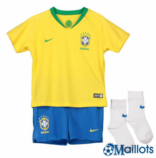 Maillot de Football Brésil Enfant Domicile 2018 2019